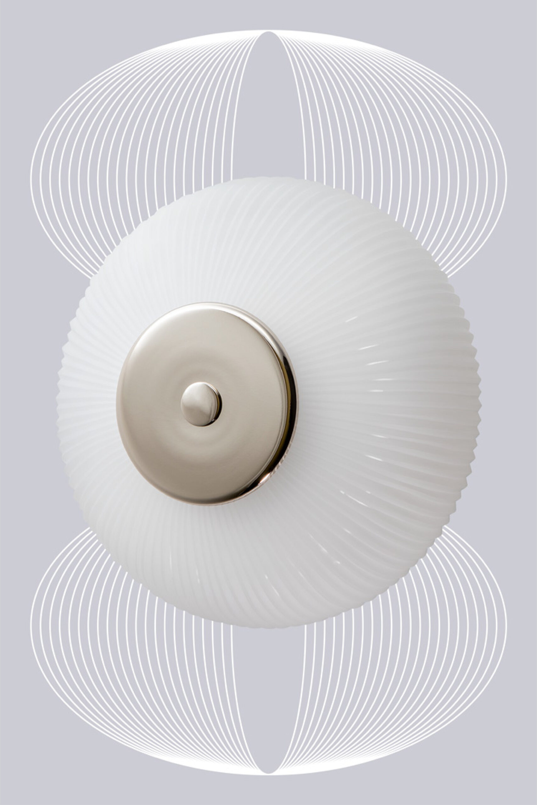 Wall Lamp Candy EyesSculpted mat opal

