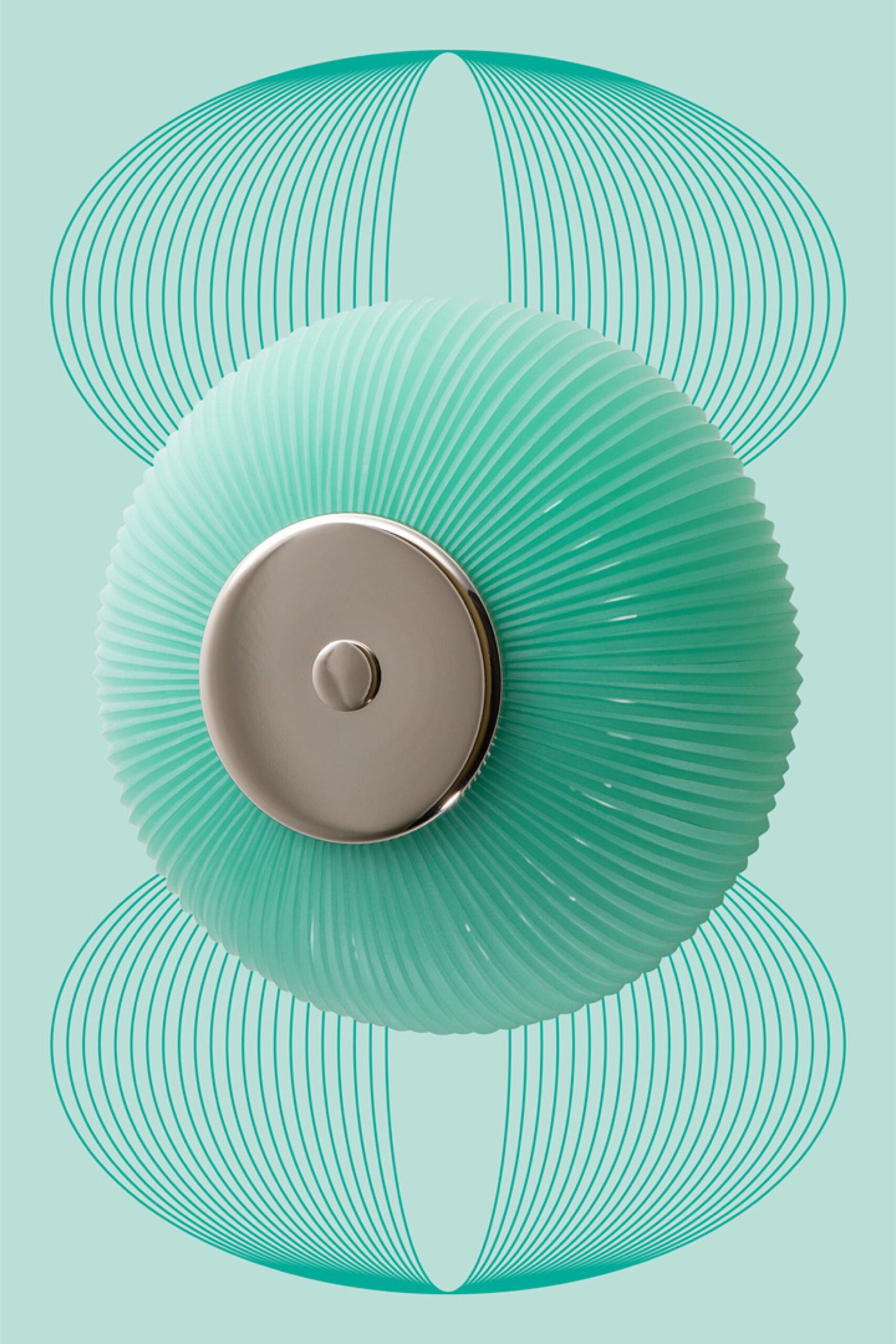 Wall Lamp Candy EyesSculpted mat opal

