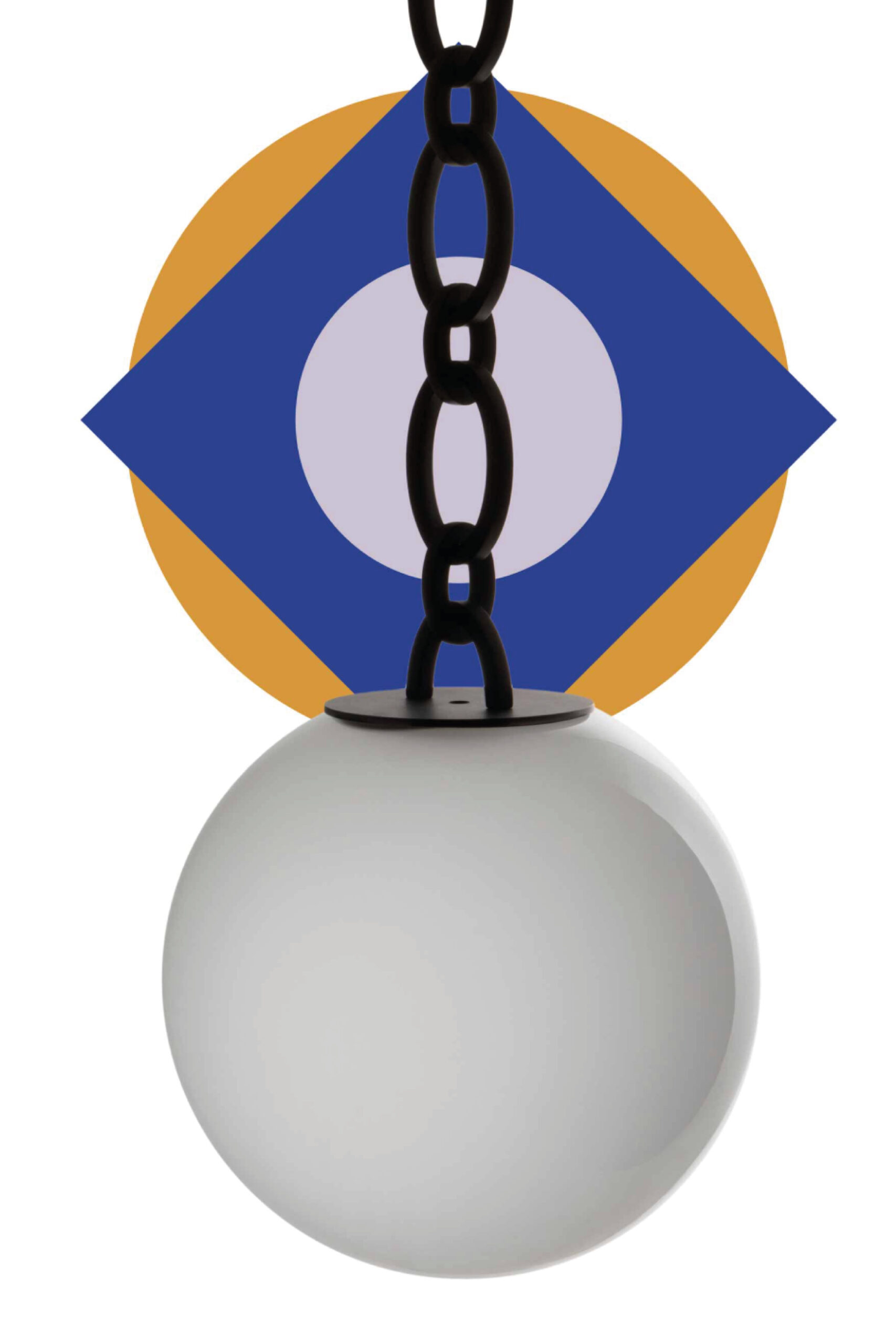 Pendant Pearl Glass Tube