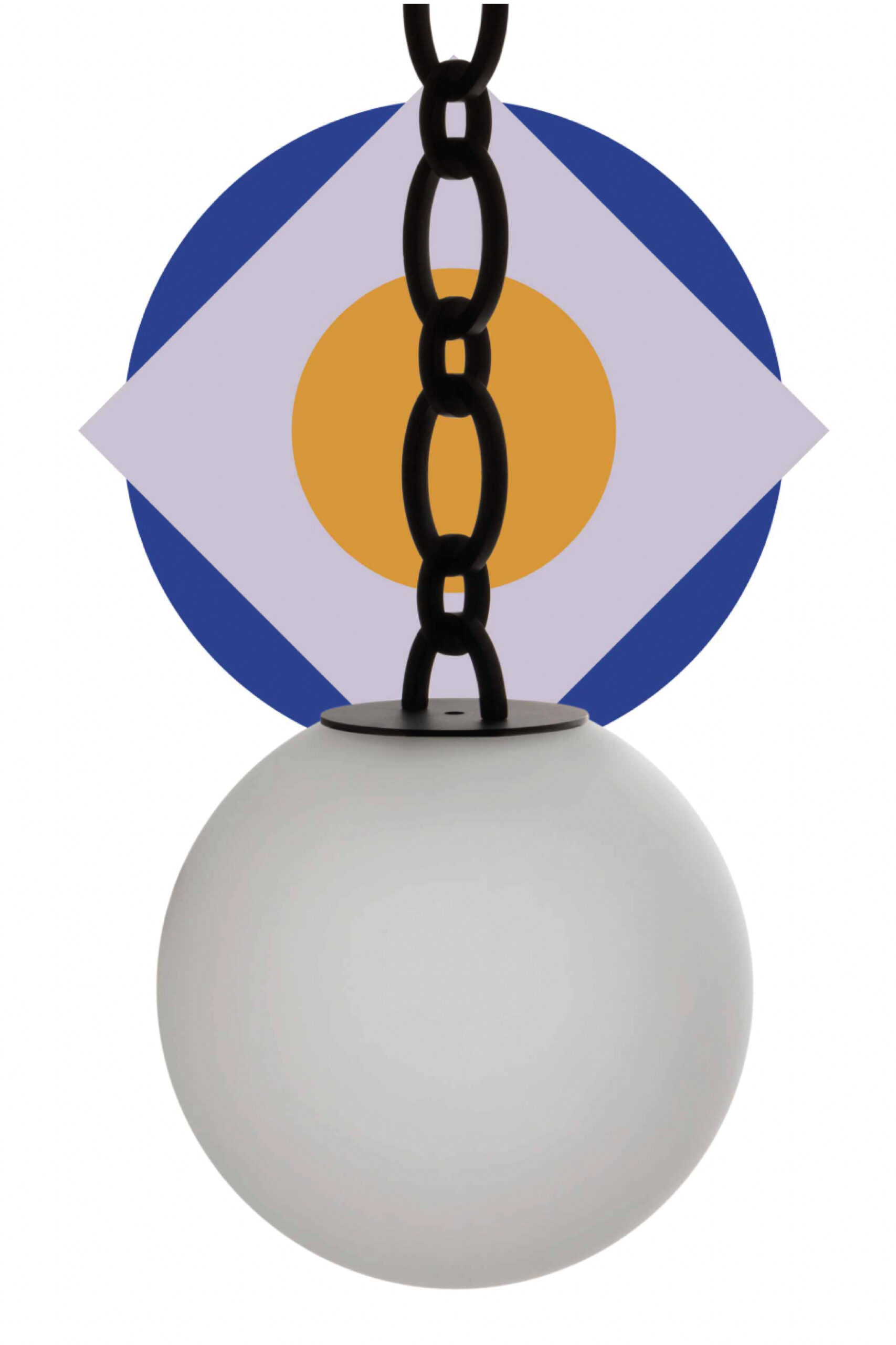 Pendant Pearl Glass Small Chain 01
